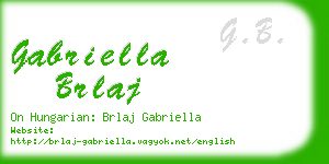 gabriella brlaj business card